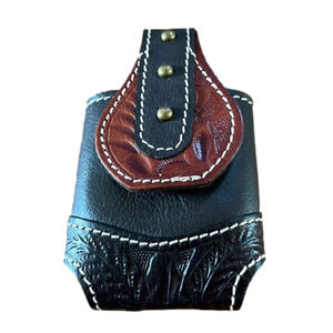 LEATHER flip phone holder